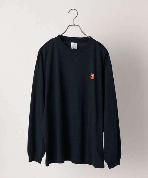 newhattan（ニューハッタン）の「【SHIPS any別注】newhattan: ドロップショルダー オーバーサイズ ロングスリーブ Tシャツ◇（Tシャツ/カットソー・メンズ・ホワイト/ブラック/ベージュ/ネイビー/ピンク/ブルー・MEDIUM/LARGE/X-LARGE）」の12枚目の写真