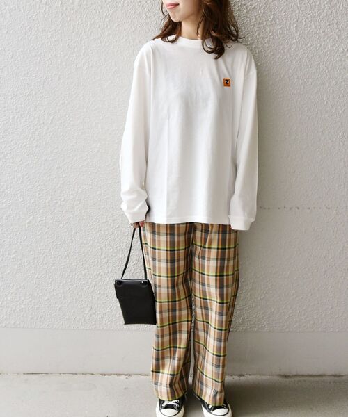 newhattan（ニューハッタン）の「【SHIPS any別注】newhattan: ドロップショルダー オーバーサイズ ロングスリーブ Tシャツ◇（Tシャツ/カットソー・メンズ・ホワイト/ブラック/ベージュ/ネイビー/ピンク/ブルー・MEDIUM/LARGE/X-LARGE）」の14枚目の写真