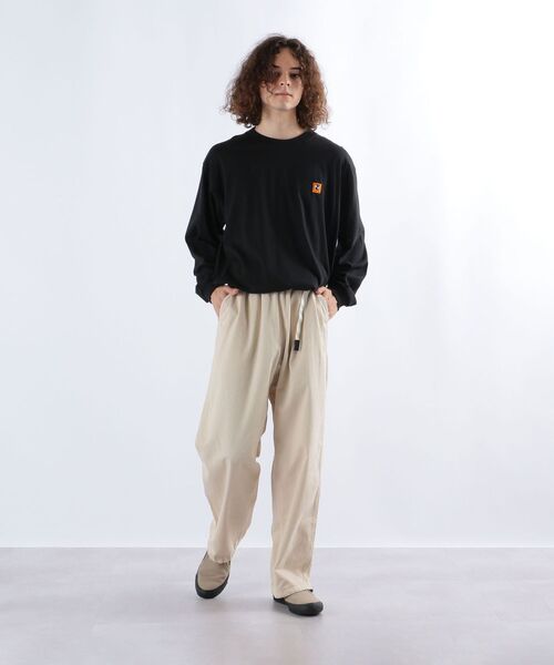 newhattan（ニューハッタン）の「【SHIPS any別注】newhattan: ドロップショルダー オーバーサイズ ロングスリーブ Tシャツ◇（Tシャツ/カットソー・メンズ・ホワイト/ブラック/ベージュ/ネイビー/ピンク/ブルー・MEDIUM/LARGE/X-LARGE）」の19枚目の写真