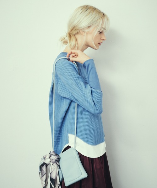 LAYMEE(レイミー)の「Dlory mini bag / ドローリーミニバッグ(ボディバッグ/ウエストポーチ・レディース・ブラック/キャメル/カーキ系/ブルー系・FREE)」の14枚目の写真