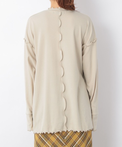 Heather(ヘザー)の「リブメロウネックフリルカットソー 219265(Tシャツ/カットソー・レディース・ホワイト/ブラック/ベージュ・FREE)」の14枚目の写真