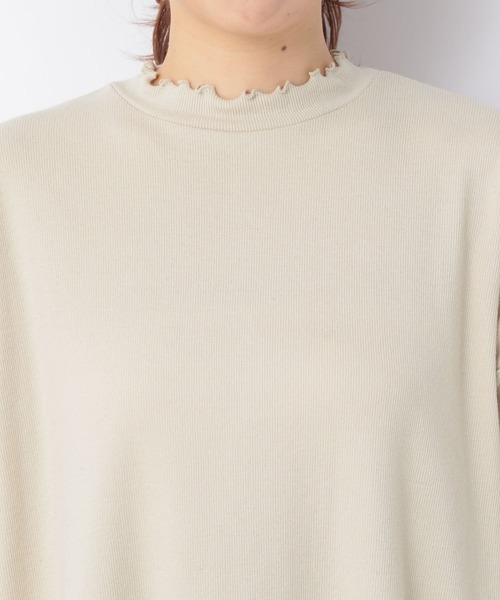 Heather(ヘザー)の「リブメロウネックフリルカットソー 219265(Tシャツ/カットソー・レディース・ホワイト/ブラック/ベージュ・FREE)」の15枚目の写真