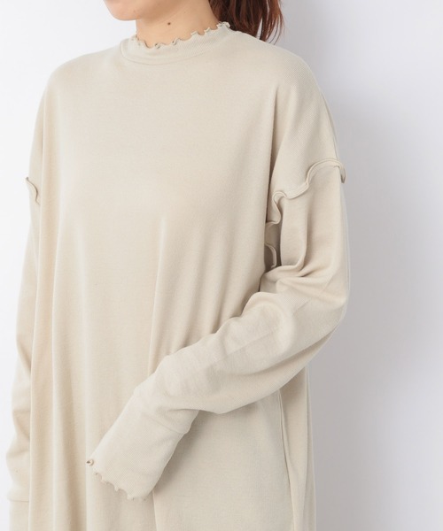 Heather(ヘザー)の「リブメロウネックフリルカットソー 219265(Tシャツ/カットソー・レディース・ホワイト/ブラック/ベージュ・FREE)」の16枚目の写真