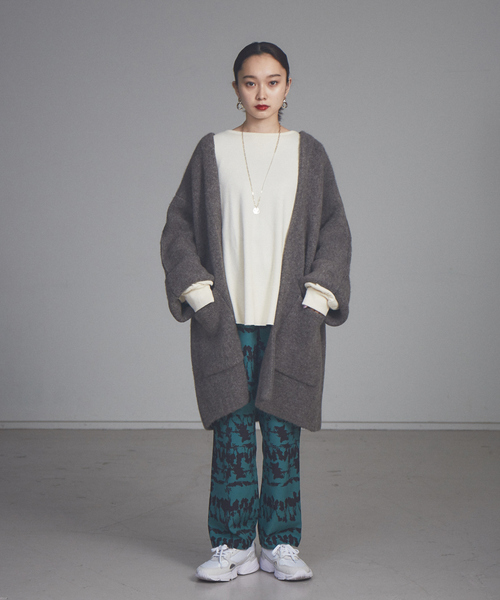 NOMINE（ノミネ）の「【展開店舗限定】ボリュームニットコート（カーディガン/ボレロ・レディース・ブラック/アイボリー/モカ・フリー）」の9枚目の写真