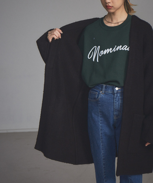 NOMINE（ノミネ）の「【展開店舗限定】ボリュームニットコート（カーディガン/ボレロ・レディース・ブラック/アイボリー/モカ・フリー）」の22枚目の写真