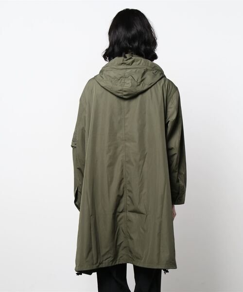 B'2nd（ビーセカンド）の「NYUZELESS(ニューズレス) MILITALY HOODED COAT（ステンカラーコート・メンズ・ネイビー/セージグリーン・1/2）」の4枚目の写真