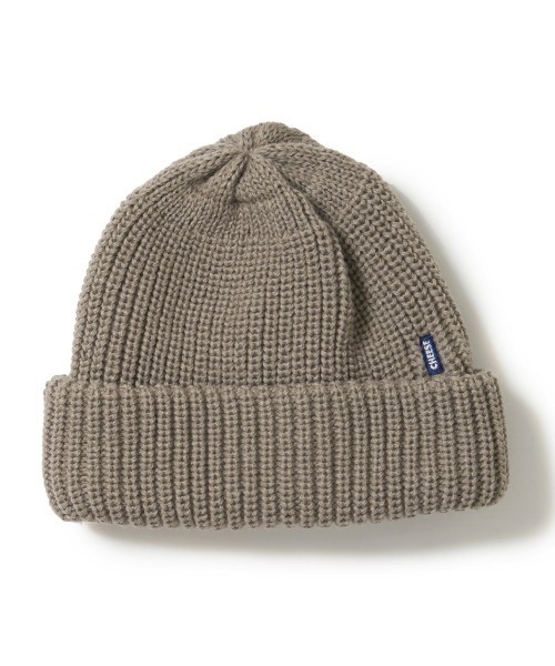 SON OF THE CHEESE（サノバチーズ）の「【SON OF THE CHEESE / サノバチーズ】Wool KNITCAP（ニットキャップ/ビーニー・メンズ・ブラック/ネイビー/ライトブラウン/ライトパープル/ワイン/グレイッシュベージュ/チャコール・FREE）」の5枚目の写真