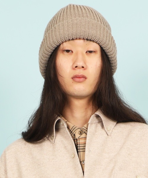 SON OF THE CHEESE（サノバチーズ）の「【SON OF THE CHEESE / サノバチーズ】Wool KNITCAP（ニットキャップ/ビーニー・メンズ・ブラック/ネイビー/ライトブラウン/ライトパープル/ワイン/グレイッシュベージュ/チャコール・FREE）」の21枚目の写真