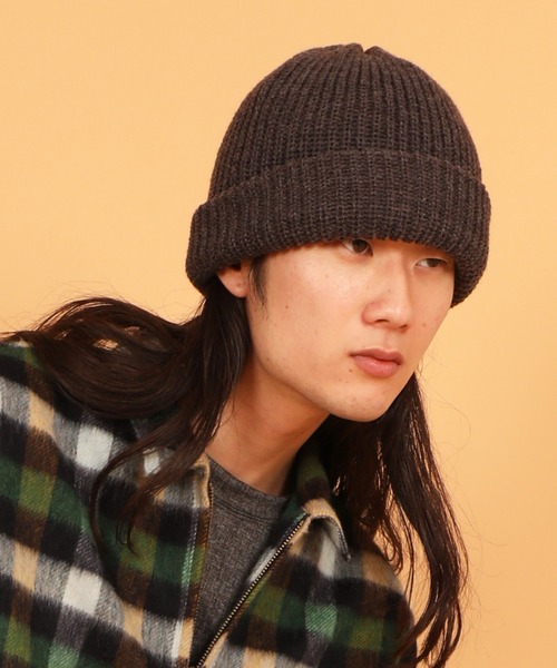 SON OF THE CHEESE（サノバチーズ）の「【SON OF THE CHEESE / サノバチーズ】Wool KNITCAP（ニットキャップ/ビーニー・メンズ・ブラック/ネイビー/ライトブラウン/ライトパープル/ワイン/グレイッシュベージュ/チャコール・FREE）」の11枚目の写真