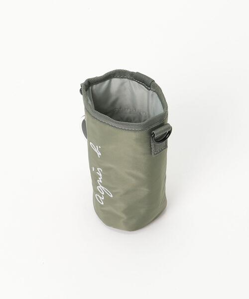 agnes b.(アニエスベー)の「GL11 E BOTTLE HOLDER ロゴ刺繍 ドリンクホルダー(エコバッグ/サブバッグ・キッズ・グレー・UNI)」の4枚目の写真