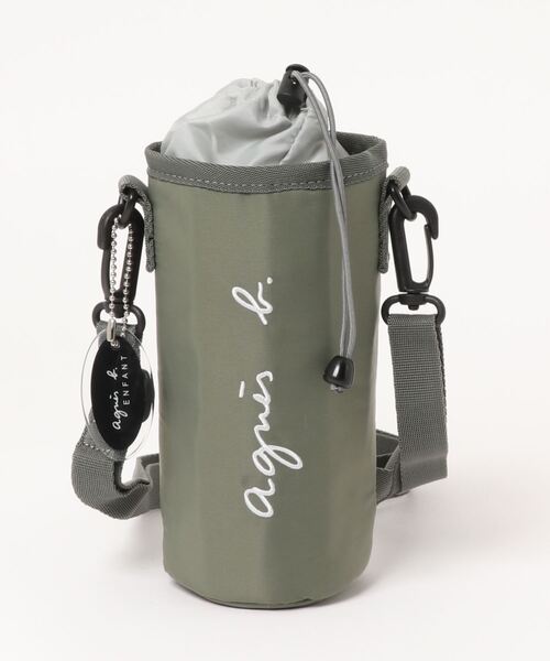 agnes b.(アニエスベー)の「GL11 E BOTTLE HOLDER ロゴ刺繍 ドリンクホルダー(エコバッグ/サブバッグ・キッズ・グレー・UNI)」の7枚目の写真