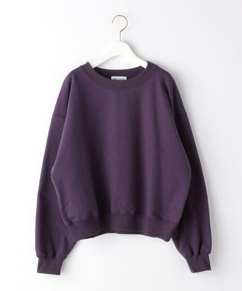 EMMEL REFINES（エメルリファインズ）の「＜EMMEL REFINES（エメル リファインズ）＞EM ルーズ ショート スウェット（スウェット・レディース・ナチュラル/ライトブルー/パープル・FREE）」の3枚目の写真