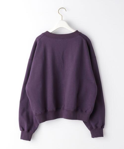 EMMEL REFINES（エメルリファインズ）の「＜EMMEL REFINES（エメル リファインズ）＞EM ルーズ ショート スウェット（スウェット・レディース・ナチュラル/ライトブルー/パープル・FREE）」の4枚目の写真