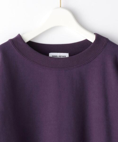EMMEL REFINES（エメルリファインズ）の「＜EMMEL REFINES（エメル リファインズ）＞EM ルーズ ショート スウェット（スウェット・レディース・ナチュラル/ライトブルー/パープル・FREE）」の5枚目の写真
