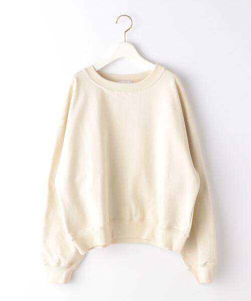 EMMEL REFINES（エメルリファインズ）の「＜EMMEL REFINES（エメル リファインズ）＞EM ルーズ ショート スウェット（スウェット・レディース・ナチュラル/ライトブルー/パープル・FREE）」の13枚目の写真