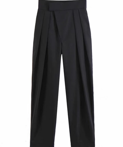 KOR(ケーオーアール)の「ハイウエスト タックパンツ(その他パンツ・レディース・ブラック・S/M/L/LL)」の3枚目の写真