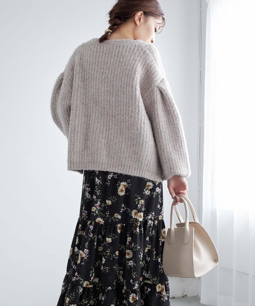 Edit Sheen(エディットシーン)の「ソフトフェイクレザーワイドハンドバッグ(ハンドバッグ・レディース・ブラック/ライトベージュ・FREE)」の19枚目の写真