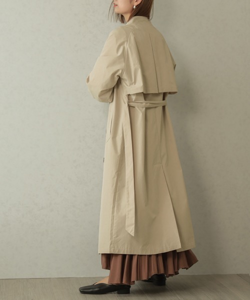 SUGAR BISKET（シュガービスケット）の「バルーンスリーブトレンチコート（トレンチコート・レディース・ブラック/ベージュ/ベージュ系その他・フリー）」の6枚目の写真