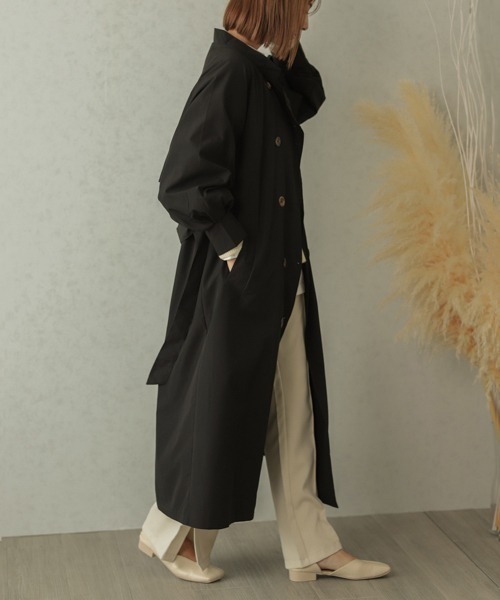 SUGAR BISKET（シュガービスケット）の「バルーンスリーブトレンチコート（トレンチコート・レディース・ブラック/ベージュ/ベージュ系その他・フリー）」の19枚目の写真