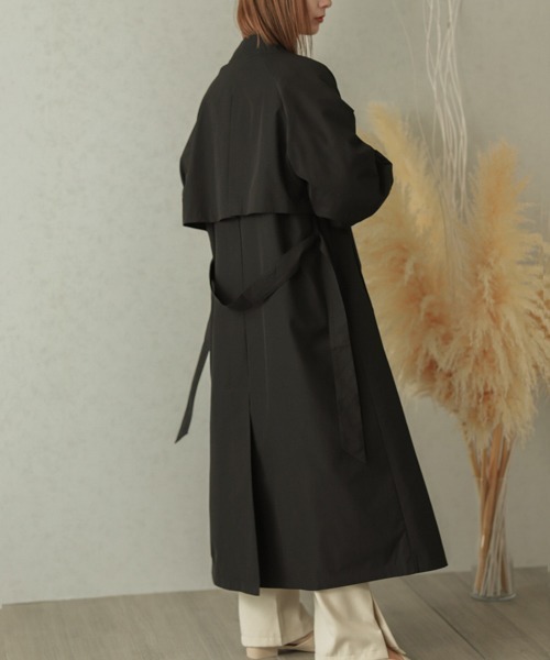 SUGAR BISKET（シュガービスケット）の「バルーンスリーブトレンチコート（トレンチコート・レディース・ブラック/ベージュ/ベージュ系その他・フリー）」の12枚目の写真