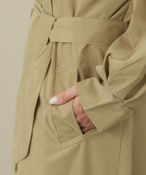 SUGAR BISKET（シュガービスケット）の「バルーンスリーブトレンチコート（トレンチコート・レディース・ブラック/ベージュ/ベージュ系その他・フリー）」の17枚目の写真