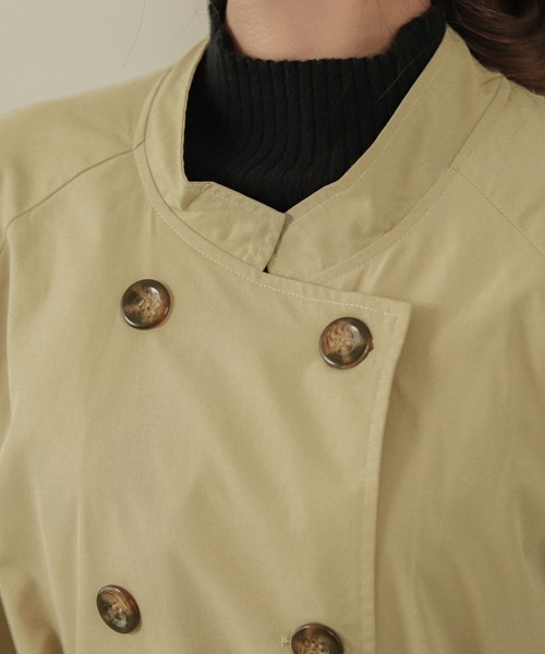 SUGAR BISKET（シュガービスケット）の「バルーンスリーブトレンチコート（トレンチコート・レディース・ブラック/ベージュ/ベージュ系その他・フリー）」の20枚目の写真