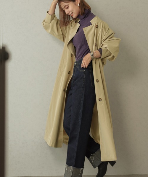 SUGAR BISKET（シュガービスケット）の「バルーンスリーブトレンチコート（トレンチコート・レディース・ブラック/ベージュ/ベージュ系その他・フリー）」の16枚目の写真