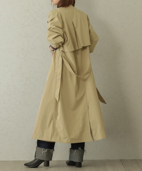 SUGAR BISKET（シュガービスケット）の「バルーンスリーブトレンチコート（トレンチコート・レディース・ブラック/ベージュ/ベージュ系その他・フリー）」の5枚目の写真