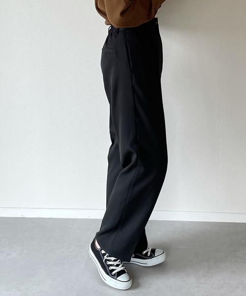 y/m by misato（イムバイミサト）の「エステルツイルトラウザーパンツ（スラックス・レディース・ブラック/ベージュ・FREE）」の21枚目の写真