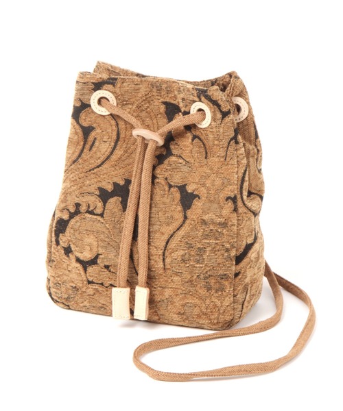 studio CLIP(スタディオクリップ)の「コブラン織り巾着(ショルダーバッグ・レディース・ブルー/ブラウン・FREE)」の2枚目の写真