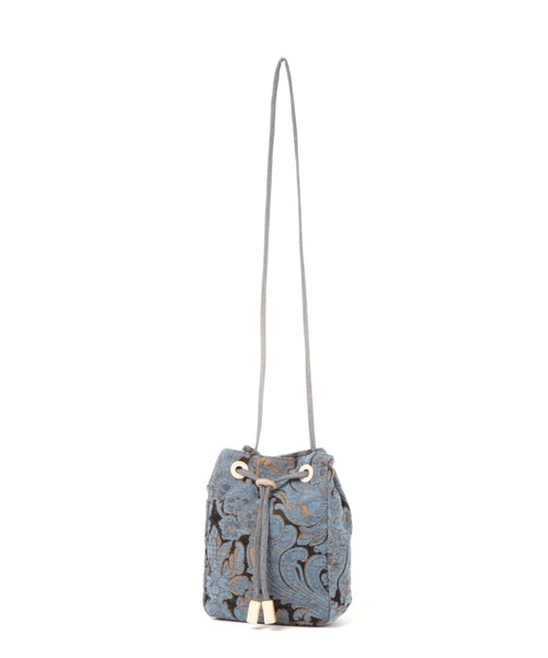 studio CLIP(スタディオクリップ)の「コブラン織り巾着(ショルダーバッグ・レディース・ブルー/ブラウン・FREE)」の12枚目の写真