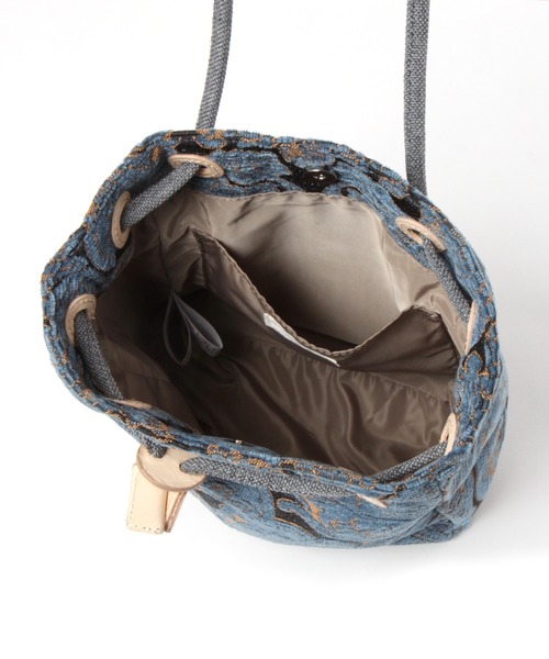 studio CLIP(スタディオクリップ)の「コブラン織り巾着(ショルダーバッグ・レディース・ブルー/ブラウン・FREE)」の16枚目の写真