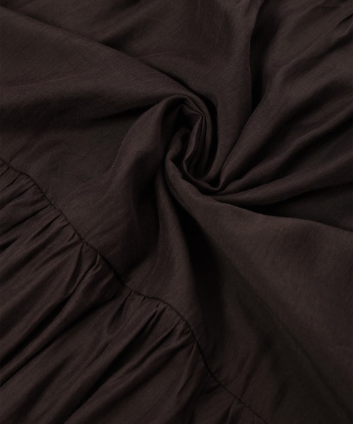 fifth（フィフス）の「Vネックティアードワンピース（ワンピース・レディース・パープル/ブラウン/ブラック・MEDIUM）」の12枚目の写真