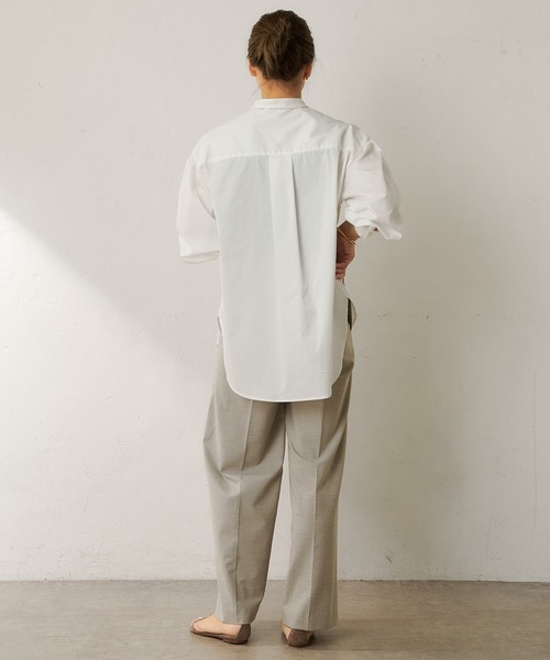 SHENERY（シーナリー）の「ウォッシャブルウールワイドパンツ（その他パンツ・レディース・ライトグレー/ブラウン・38/36）」の16枚目の写真