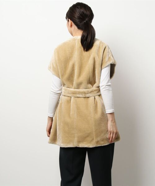 BLACK BY MOUSSY（ブラックバイマウジー）の「eco fur vest(エコファー