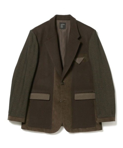 International Gallery BEAMS（インターナショナルギャラリービームス）の「IG / コンビネーションジャケット A（テーラードジャケット・メンズ・ダークブラウン・MEDIUM）」の9枚目の写真