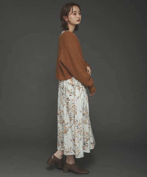 SENSE OF PLACE by URBAN RESEARCH（センスオブプレイスバイアーバンリサーチ）の「ボリュームスリーブショートカーディガン（カーディガン/ボレロ・レディース・ブラック/ライトブラウン/ライトブルー・ONE）」の7枚目の写真