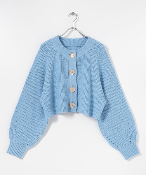 SENSE OF PLACE by URBAN RESEARCH（センスオブプレイスバイアーバンリサーチ）の「ボリュームスリーブショートカーディガン（カーディガン/ボレロ・レディース・ブラック/ライトブラウン/ライトブルー・ONE）」の21枚目の写真