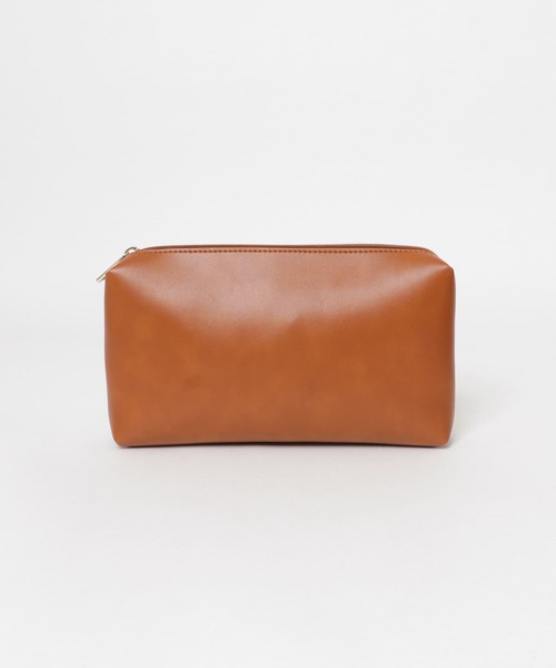 KBF(ケイビーエフ)の「ポーチ付きスクエアキューブハンドBAG(ハンドバッグ・レディース・ブラック/キャメル/カーキ・ONE)」の13枚目の写真