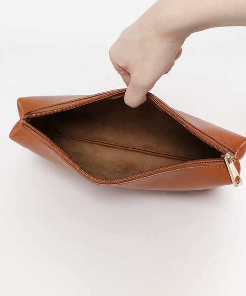 KBF(ケイビーエフ)の「ポーチ付きスクエアキューブハンドBAG(ハンドバッグ・レディース・ブラック/キャメル/カーキ・ONE)」の14枚目の写真