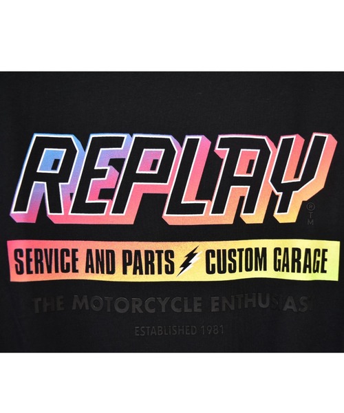 REPLAY（リプレイ）の「REPLAY/リプレイ/RAINBOW PRINT TEE（Tシャツ/カットソー・メンズ・ホワイト/ブラック・MEDIUM/LARGE/SMALL）」の5枚目の写真