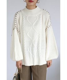 &. NOSTALGIA | 【zozo】ハンドステッチ+ケーブルニット(ニット/セーター)