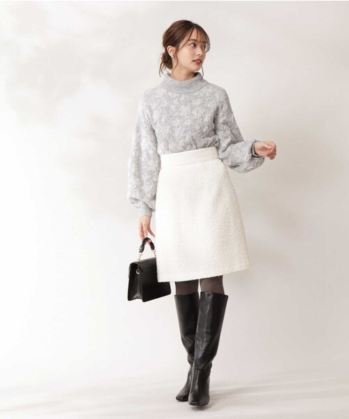 PROPORTION BODY DRESSING（プロポーションボディドレッシング）の「オパールフラワーニット / 1211270112（ニット/セーター・レディース・グレー/ホワイト系その他・FREE）」の19枚目の写真