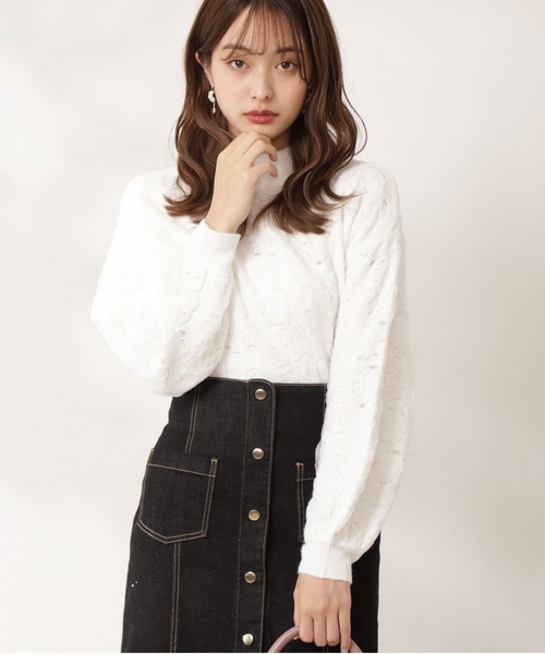 PROPORTION BODY DRESSING（プロポーションボディドレッシング）の「オパールフラワーニット / 1211270112（ニット/セーター・レディース・グレー/ホワイト系その他・FREE）」の8枚目の写真