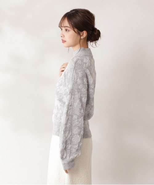 PROPORTION BODY DRESSING（プロポーションボディドレッシング）の「オパールフラワーニット / 1211270112（ニット/セーター・レディース・グレー/ホワイト系その他・FREE）」の3枚目の写真