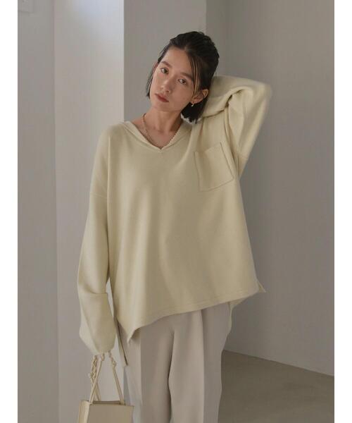 AMERICAN HOLIC(アメリカンホリック)の「セーラーカラーニットプルオーバー(ニット/セーター・レディース・ブラウン/アイボリー・M/L)」の5枚目の写真