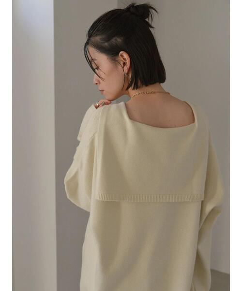 AMERICAN HOLIC(アメリカンホリック)の「セーラーカラーニットプルオーバー(ニット/セーター・レディース・ブラウン/アイボリー・M/L)」の9枚目の写真