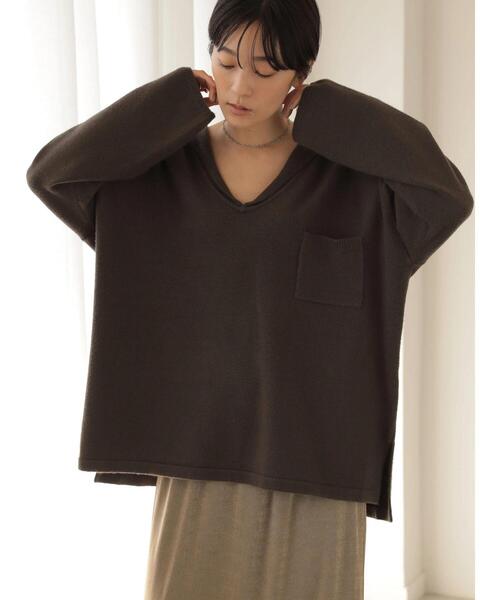 AMERICAN HOLIC(アメリカンホリック)の「セーラーカラーニットプルオーバー(ニット/セーター・レディース・ブラウン/アイボリー・M/L)」の15枚目の写真