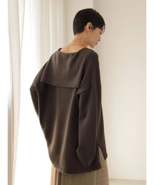 AMERICAN HOLIC(アメリカンホリック)の「セーラーカラーニットプルオーバー(ニット/セーター・レディース・ブラウン/アイボリー・M/L)」の17枚目の写真