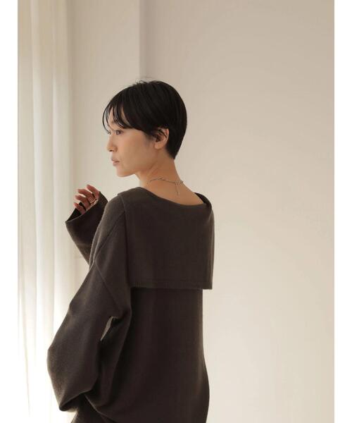 AMERICAN HOLIC(アメリカンホリック)の「セーラーカラーニットプルオーバー(ニット/セーター・レディース・ブラウン/アイボリー・M/L)」の18枚目の写真